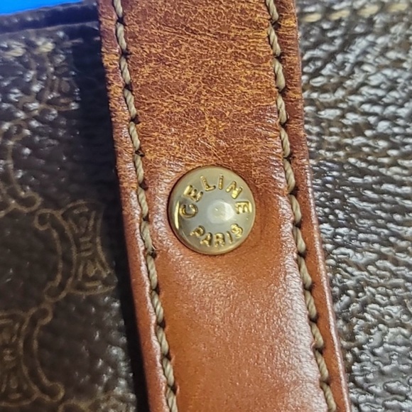 Céline Vintage Brown Leather Macadam Large Tote - Picture 9 of 12